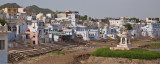 Pushkar with the dried up lake