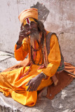 Sadu in front of the Jagdish Temple