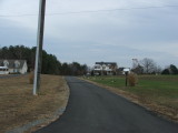 Looking east from Catharpin Rd.  The tracks would have ran down the driveway and to the left of the house.