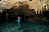 Exploration of Underground River, Yucatan