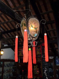 A traditional Vietnamese lantern hanging in the Phung Hung Merchant House.