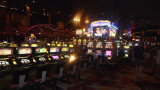 Slot machines in the casino.