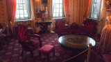 The salon with authentic period pieces that belonged to the Polk family.