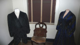 This was originally a trunk room or a storeage room. These are the Presidents smoking jacket and one of Sarahs dresses.