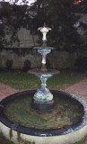 Behind the James Polk house and the museum next door is this fountain.