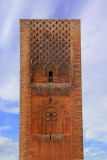 Each faade of the minaret is intricately patterned with different motifs.