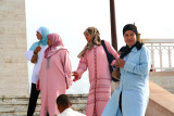 These Muslim women were at the mosque in homage to King Mohammed V.