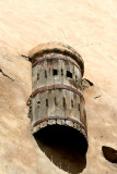 A 14th century window.  Before a woman was married, she was not supposed to be seen.