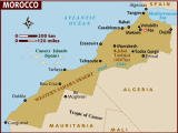 Map of Morocco with the star indicating Fs.