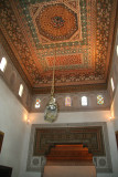 Ceiling over the apartment of the prime minister (where he would break in his wives). The stained glass is in the Iraqi style.
