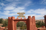 Entrance to la Kasbah ait Ben Haddou that was established in the 11th century.