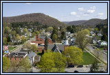 View from Courthouse steeple-bounded by N. Main & N.East Streets