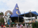 One of many entertainment stages throughout the park