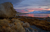 Pyramid Lake Sunset View