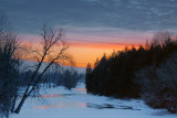 Frozen Jock River At Sunrise 20100123