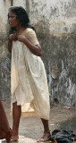 A young widow has to give up all attributes of a married woman, India.