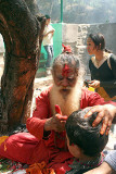 Saddhu at Dakshinkali temple, Nepal.