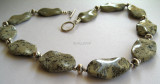 jasper and  Bali sterling silver necklace