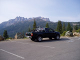 Buttes and truck
