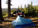 Saturday night.  Nice camp spot