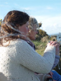 Rhossili - Abi and Barbara seal watching