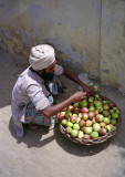 Apple vendor, Karachi Pakistan 1986