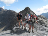 Hans, Willem en Andr op de Col de lAup Martin (2761 meter)