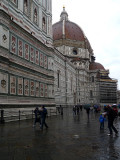 il Duomo di Firenze plovent