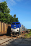Amtrak 156  Passing Freight