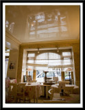 A Cafe with a hi-gloss Ceiling