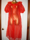 red chiffon robe_1 size (arrived )