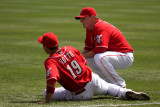 Stretching Votto and Bruce