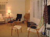 The Living Room - panning to the right toward the front door