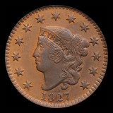 1827<br>PCGS AU 58 (CAC)