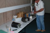 LEE LOOKING OVER SOME OF THE AIR SYSTEM PARTS
