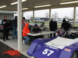 THATS ME THE ORANGE SWEATER, IT WAS COLD AT CMP, BUT WE TRIED TO KEEP WARM AS WE WEIGHED IN THE RACE CARS AFTER THE RACES