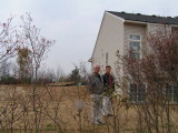 Chris and our builder, Kevin Marsee, confer on landscaping.jpg