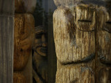 Ancient figures, Royal British Columbia Museum, Victoria, British Columbia, Canada, 2009