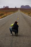 On the road, Monument Valley, Arizona, 2009