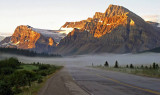 Sunrise on Crowfoot Glacier