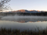 Autumn Sunrise at Lake Beauvert