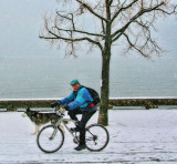 Snow bike...