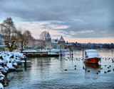 The Castle of Rolle in winter...