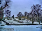 Footsteps in a park....