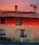 The little house and the sunset...