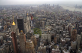 new york city skyline from the empire state building