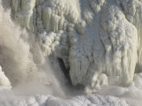 au pied d'une des chutes