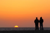 coucher de soleil à Venice Beach