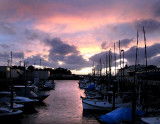 Ciel violet à San Francisco