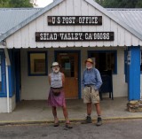 Handlebar and Doc in Seiad Valley -  PCT Thruhikers
